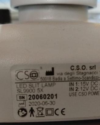 Lampada a fessura CSO SL 9900 Led 5x