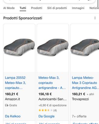 Telo copri auto antigrandine