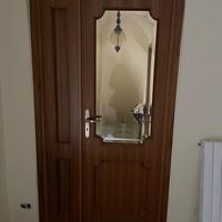 Porta in legno e vetro da interno 2 ante mostrina