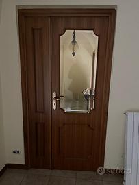 Porta in legno e vetro da interno 2 ante mostrina