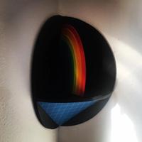 Lucio del pezzo scultura Arcobaleno  anni 70