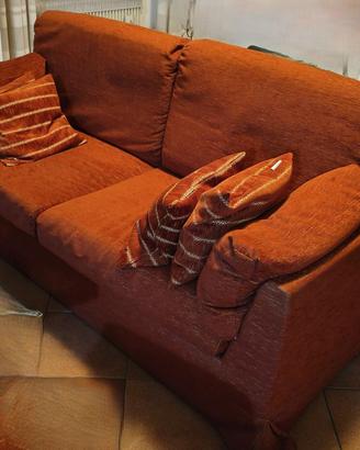 Tris divano, poltrona relax e pouf