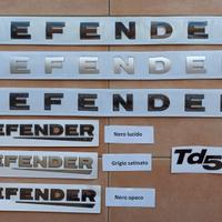 Scritte originali in rilievo LAND ROVER DEFENDER