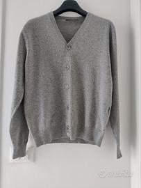Cardigan grigio lana uomo New Sensation Taglia L