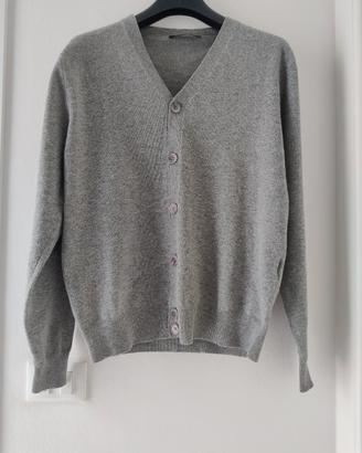 Cardigan grigio lana uomo New Sensation Taglia L