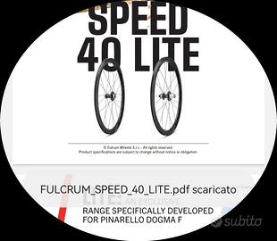 Ruote FULCRUM SPED 40 LITE