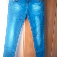 Jeans donna con strass tasche - taglia 36
