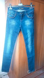 Jeans donna con strass tasche - taglia 36
