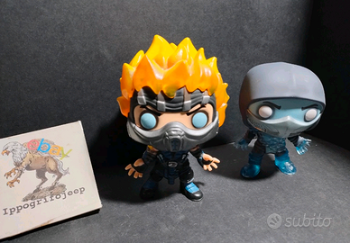 Set 2 Funko Pop Scorpion & Sub Zero  Mortal Kombat