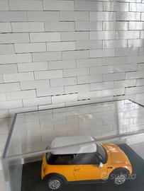 modellino scala 1:43 mini cooper giallo/bianco