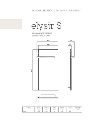 Scaldasalviette e Termoarredi ELYSIR S HOM
