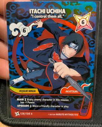 Naruto Mythos Itachi Uchiha Rara Tcg 128/130 A