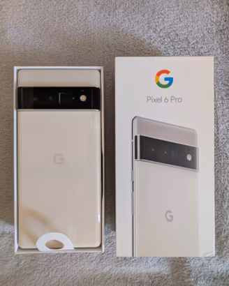 Google Pixel 6 Pro + Cover Spigen e Scatola 