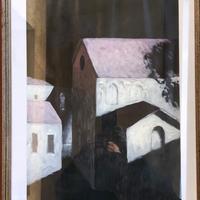 Olio su carta  Lombardi Enrico