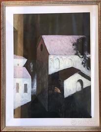Olio su carta  Lombardi Enrico