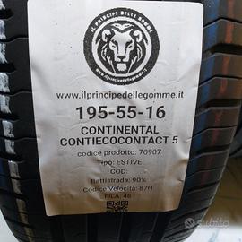 2 GOMME 195 55 16 CONTINENTAL A70907