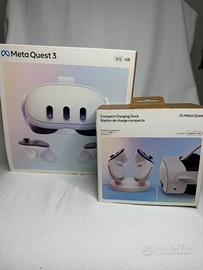 Meta quest 3 519 gb + Charging dock
