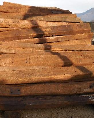 Traversine ferroviarie per contenimento terra