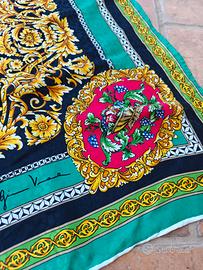 Maxi foulard Gianni Versace in seta nuovo