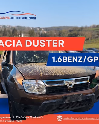 Dacia duster 1.6 benzina/gpl ricambi usati vettura