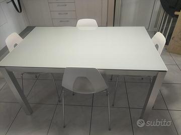 Tavolo da pranzo moderno bianco