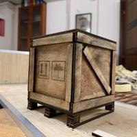 3 Casse in legno  1/14 per rimorchi Tamiya Carson