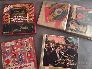 Lotto dischi vinile 33 e 45 giri