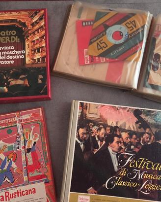 Lotto dischi vinile 33 e 45 giri