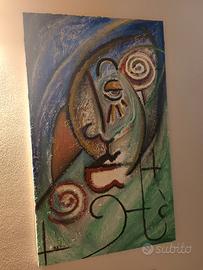 Quadro vintage in stile Cubista