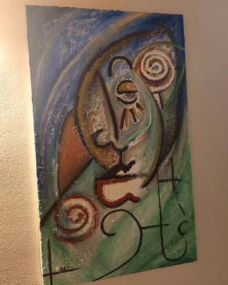 Quadro vintage in stile Cubista