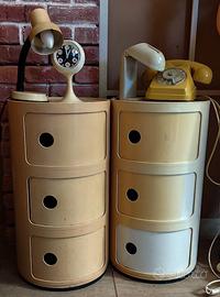 Coppia Di comodini Kartell Vintage Modernariato 