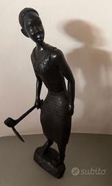 Scultura in legno di ebano arte tribale africana