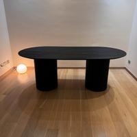 Tavolo design grande legno nero