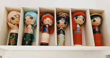 dolls 6 bambole vintage anni 70