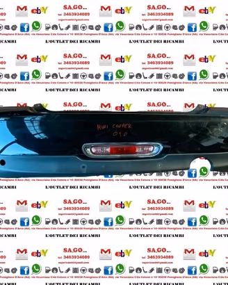 PARAURTI POSTERIORE MINI COOPER R56 II°SERIE CABRI