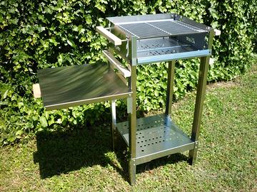 Barbecue a legna e carbonella inox 40Q - ilSimo