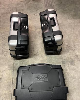 Borse Givi Trekker 33 e Bauletto Kappa Garda