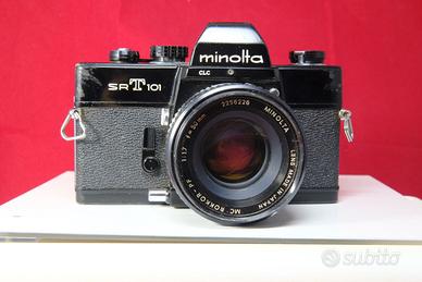minolta srt 101 NERA con 50 mm f.1,7