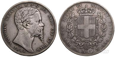 Sardegna - 5 lire 1853 (G) R2