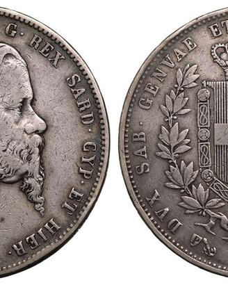 Sardegna - 5 lire 1853 (G) R2