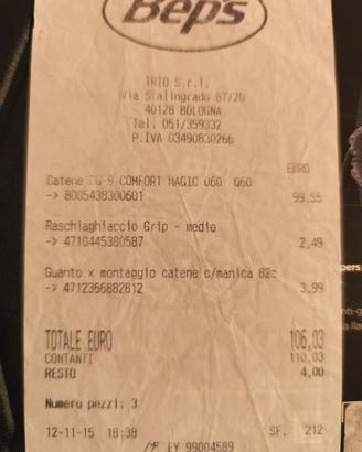 Catene da neve Thule CG-9 – modello 060 - NUOVE