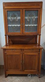 Antica Credenza Doppio Corpo Stile Liberty 