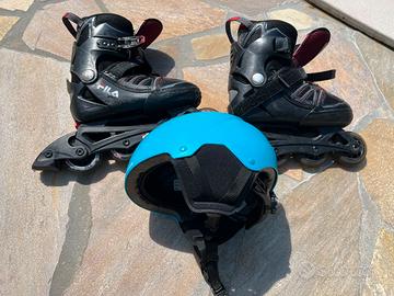 PATTINI ROLLER FILA BAMBINO + CASCO