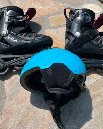 PATTINI ROLLER FILA BAMBINO + CASCO