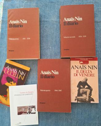 Lotto Anaïs Nin – 5 libri + Pugnali di garofani