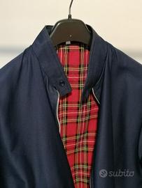 giubbotto in cotone blù tipo barracuta tg M