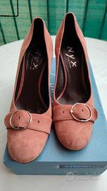 scarpe Décolleté Stonefly in Camoscio Rosa Antico 