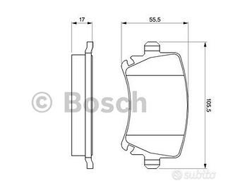 PASTICCHE FRENO POSTERIORI AUDI-VOLKSWAGEN-SKODA
