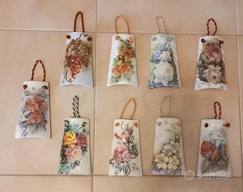 tegole decoupage in coccio  8 € la coppia