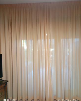 Tenda balcone in cotone con carrello